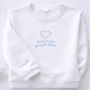 Mother Teresa of Calcutta Embroidered Sweatshirt, Custom Quote Crewneck, Meaningful Gift for Her
