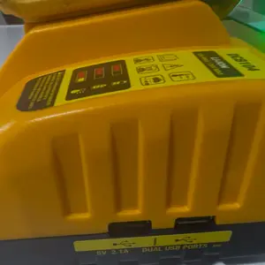 Product Review of Amityke DCB104 Replacement for Dewalt Multi-Battery Charger Station 4-Port Efficient Charging 12V 20V Batteries Dual USB Ports LED Indicator Portable Power Tool Accessories from D**l H**5 D**n