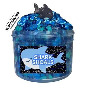Gravel Slime | Shark Shoals | Crunchy Slime Scented | DIY Kit 6oz
