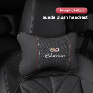 Car Headrest/Lumbar Support Auto Neck Pillow Waist Cushion Decoration For Cadillac Escalade CTS ATS XTS CT4 CT5 XT5 XT4 XT6 CT6 Lyriq SRX ELR Celestiq EXT XLR
