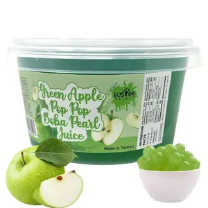 Green Apple Boba Bursting Bobaz Popping Bobaz Pearls Fruit Tea Snack Toppings
