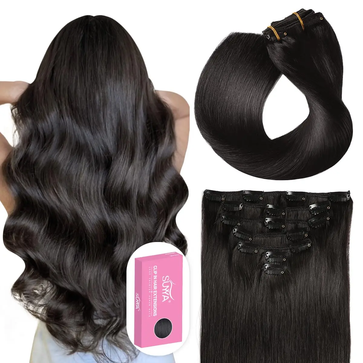 SUYYA 2026 New Arrivals wigs human hair extensions clip in 