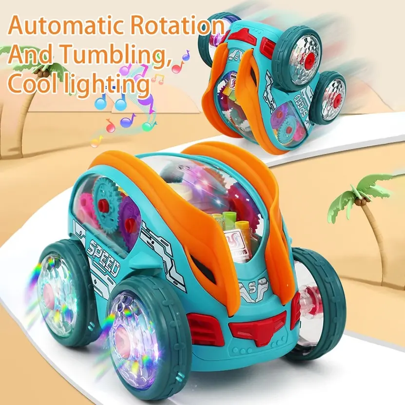 Speedlite Dynamic Gear-Powered Car with Led Lights, Children's ...
