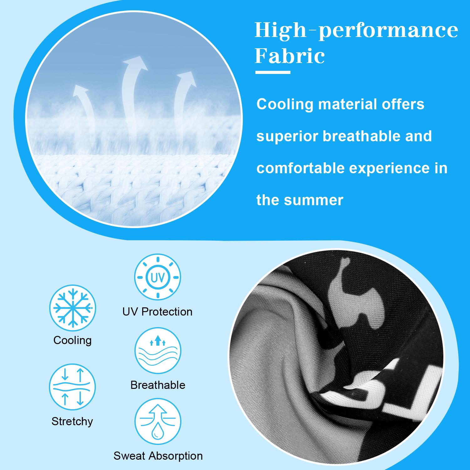 2 Pairs Per Pack Sublimation Printed Arm Sleeves with UPF 50 UV Protection, Cooling & Breathable Fabric, Perfect for Cycling, Running, Fishing, Baseball, Golf and All Outdoor Sports Activities