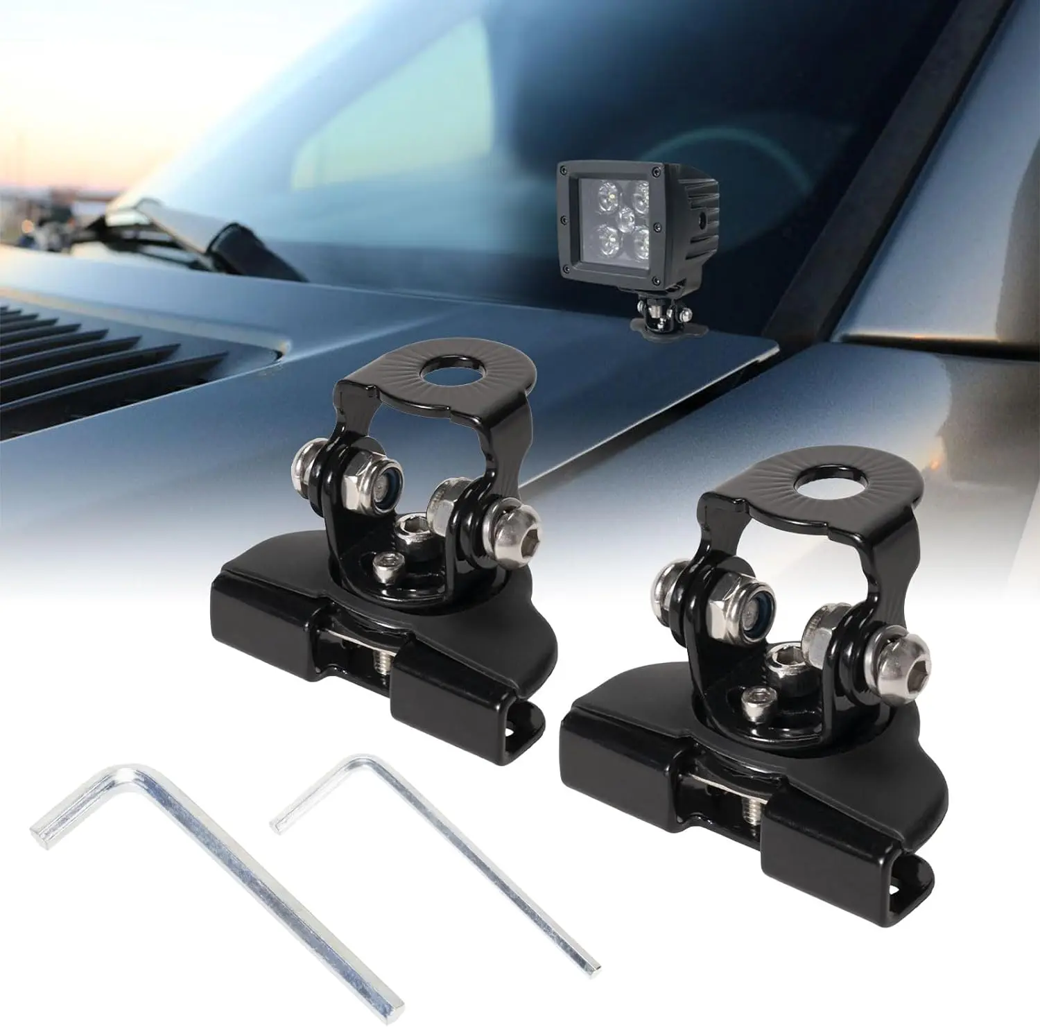 Soporte Magnético Para Barra De Luces LED – 2 Piezas Para Coche, Camioneta O Todoterreno