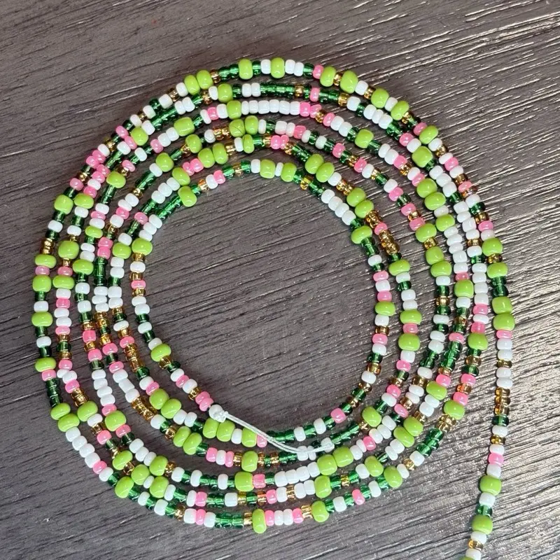 Watermelon Tie on waist beads Watermelon Tie on waist beads