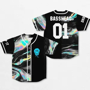 Bassshead Drop It Baseball Jersey EDM Music Shirt, EDM Festival Family Gift