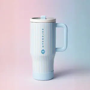 HydroJug 40oz Water Bottle with Handle & Straw | Leakproof Insulated Tumbler Fits Cup Holder | Gym Travel Bottle