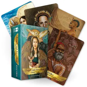 Angels and Ancestors Oracle Cards: A 55-Card Deck and Guidebook -- Kyle Gray - Other