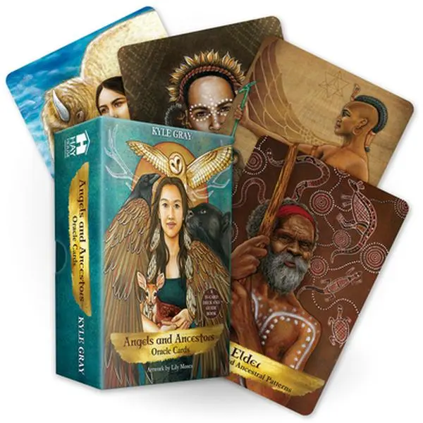 Angels and Ancestors Oracle Cards: A 55-Card Deck and Guidebook -- Kyle Gray - Other