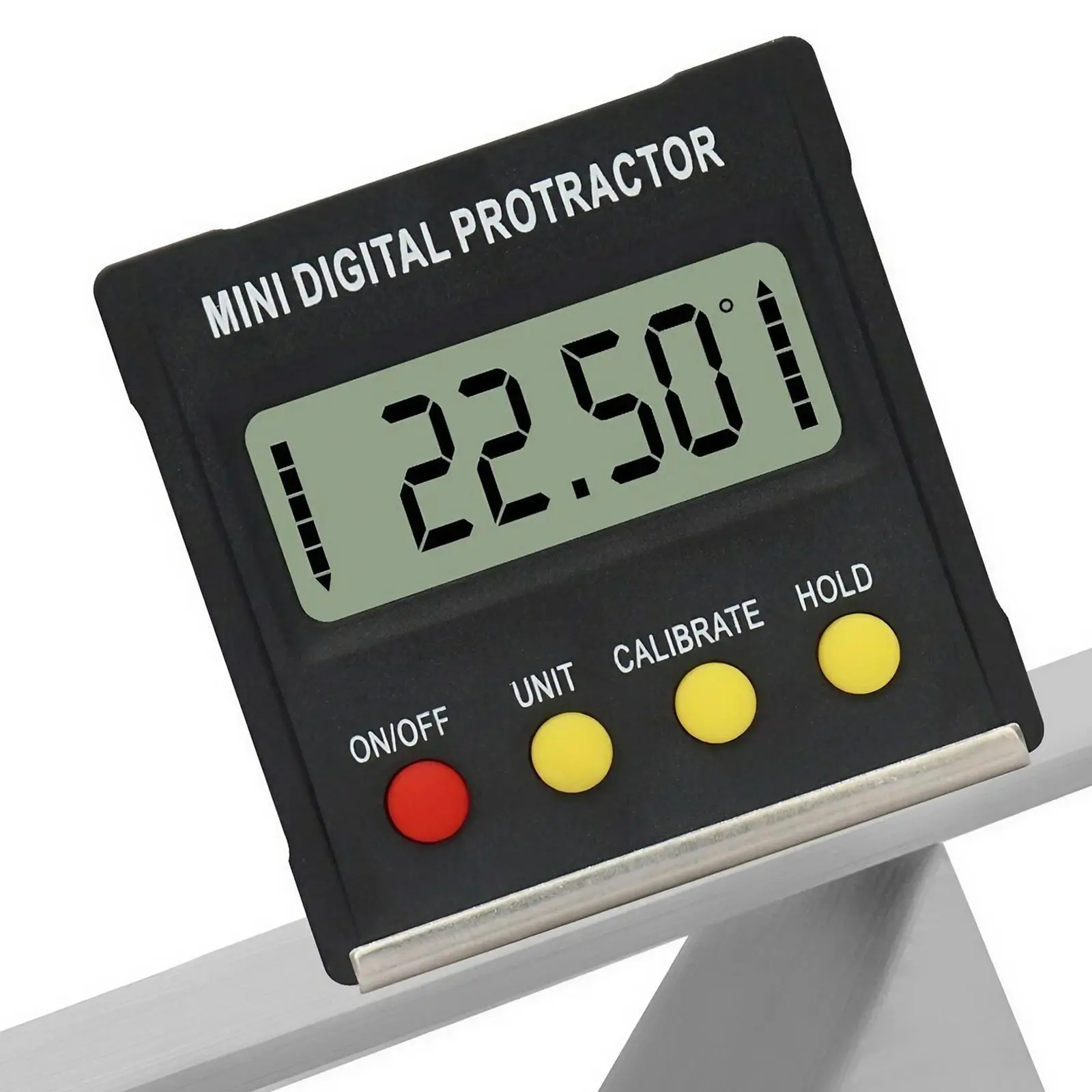 Mini Digital Protractor, 360 Degree Digital Protractor with Magnetic Base & Battery, Handheld Digital Angle Finder, Measuring Tool for Home & Office