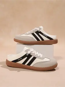 Women's Half-Drag Training Shoes Lightweight Breathable Comfortable for Gym Workout Running Classic Sports Shoes