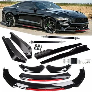 For Ford Mustang Front Bumper Lip Spoiler Splitter Body Kit Side Skirt Rear Lip