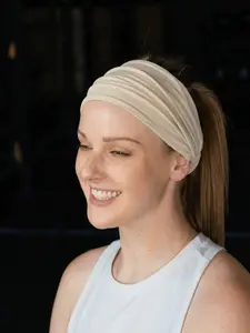 Women's Sweat-Wicking Headband, Quick-Use Hijab, Modal Fabric, Comfortable, Lightweight, Plain, Ideal for Daily Morning Runs, Gym Wear, Workout Headband, Sport Headband