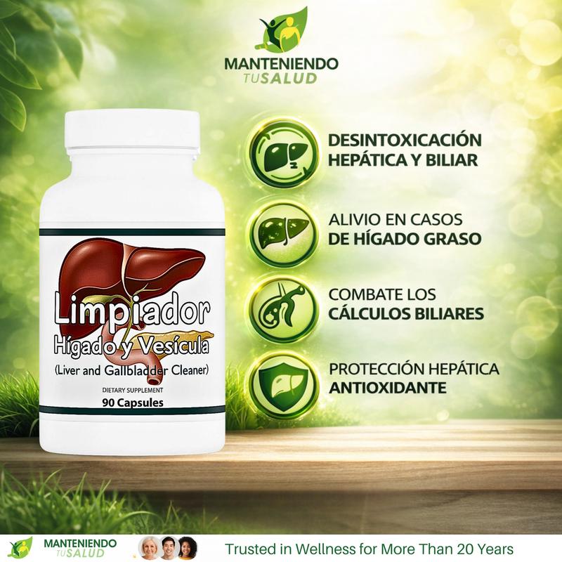 Limpiador Hígado y Vesícula, Boldo & Milk Thistle Extract, Dietary Supplement, 90 Capsules Limpiador Hígado y Vesícula, Boldo & Milk Thistle Extract, Dietary Supplement, 90 Capsules