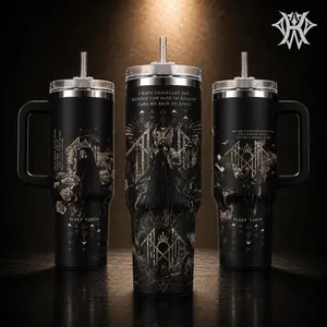 Sleep Token Band Merch Tumbler, Take Me Back To Eden Lyrics Stainless Steel Water Bottle, 20oz 40oz