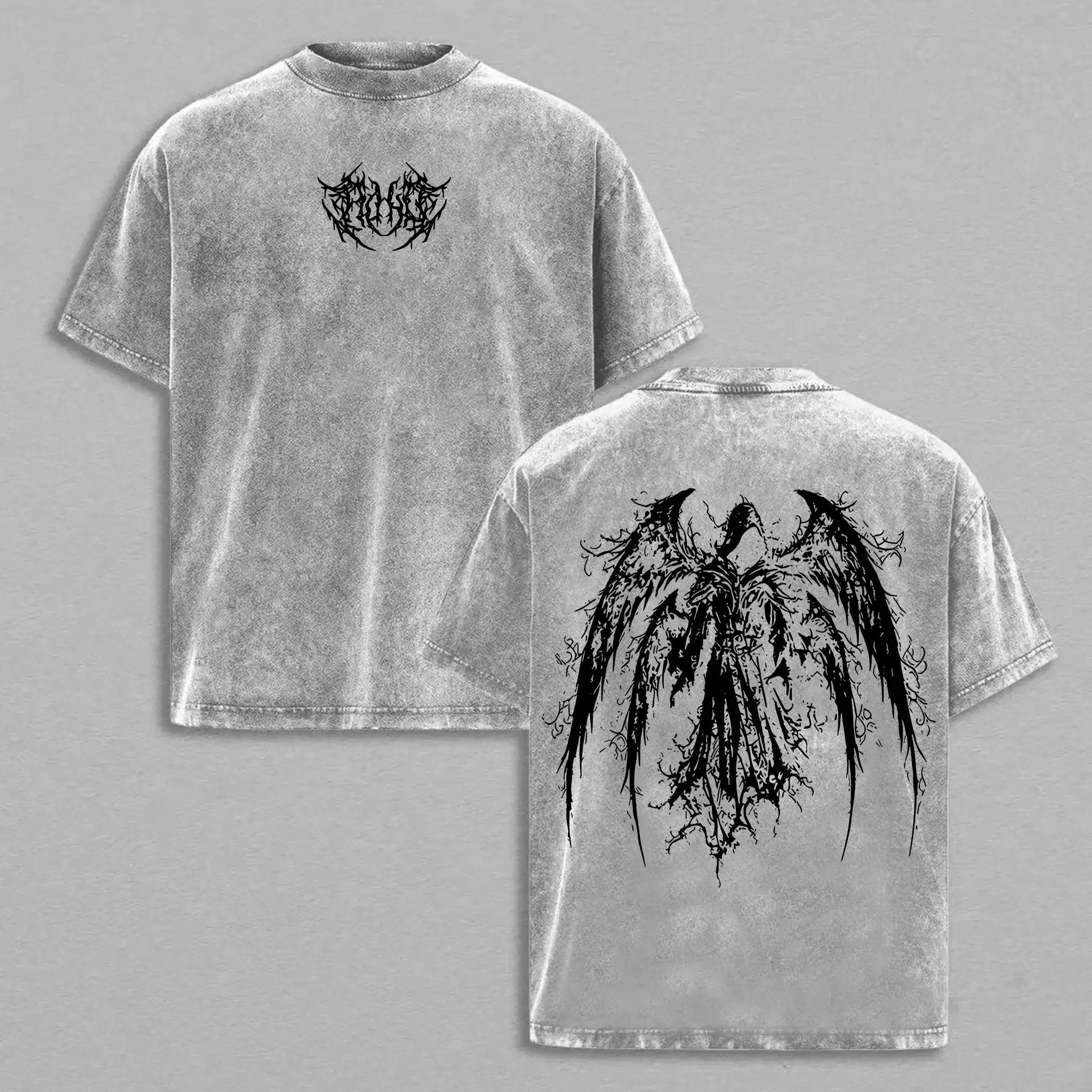 Gothic Y2K Dark Angel Eden, Fallen Angel Vintage Washed Hoodie Oversized , Aesthetic Manga Streetwear Gym Pump Cover, Women And Men