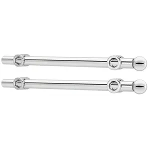 Rev-A-Shelf 12" Extendable Metal Closet Valet Rod, Chrome, CVR-12-CR (2 Pack)
