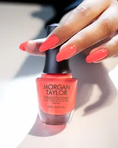 Morgan Taylor Brights Have More Fun - Dark Pink Neon Creme, Professional Lacquer, Vibrant, Chip-Resistant, Fast-Drying, Long-Lasting, High-Shine, Perfect for Manicures & Pedicure, 15mL.