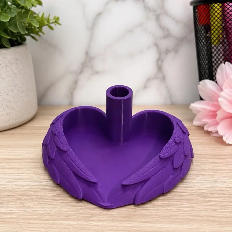 3D Printed Angel Wing Pen Holder & Trinket Tray | Desk Organizer | Jewelry Dish