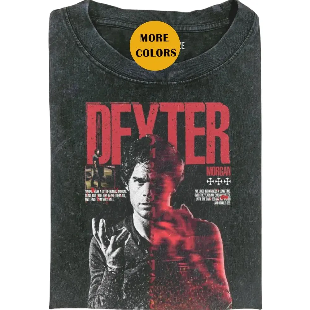 Dexter Vintage Shirt - Funny Dexter Meme Shirt, Morgan Graphic 90s Tee, Bay Harbor Butcher Shirt, Trending T-shirt for Men & Women