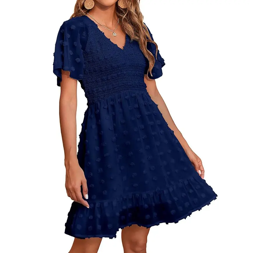 Loose Casual Knee Length Dresses YATHON Spring Dresses For Women 2023 Wedding Gusst Short Sleeve Spring Loose Casual Knee Length Dresses YATHON Spring Dresses For Women 2023 Wedding Gusst Short Sleeve Spring
