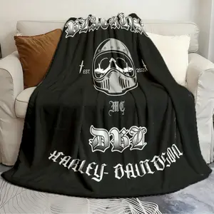 Flannel blankets HARLEY Fresh and soft blanket Flannel warm blanket soft and comfortable blanket travel blanket birthday gift