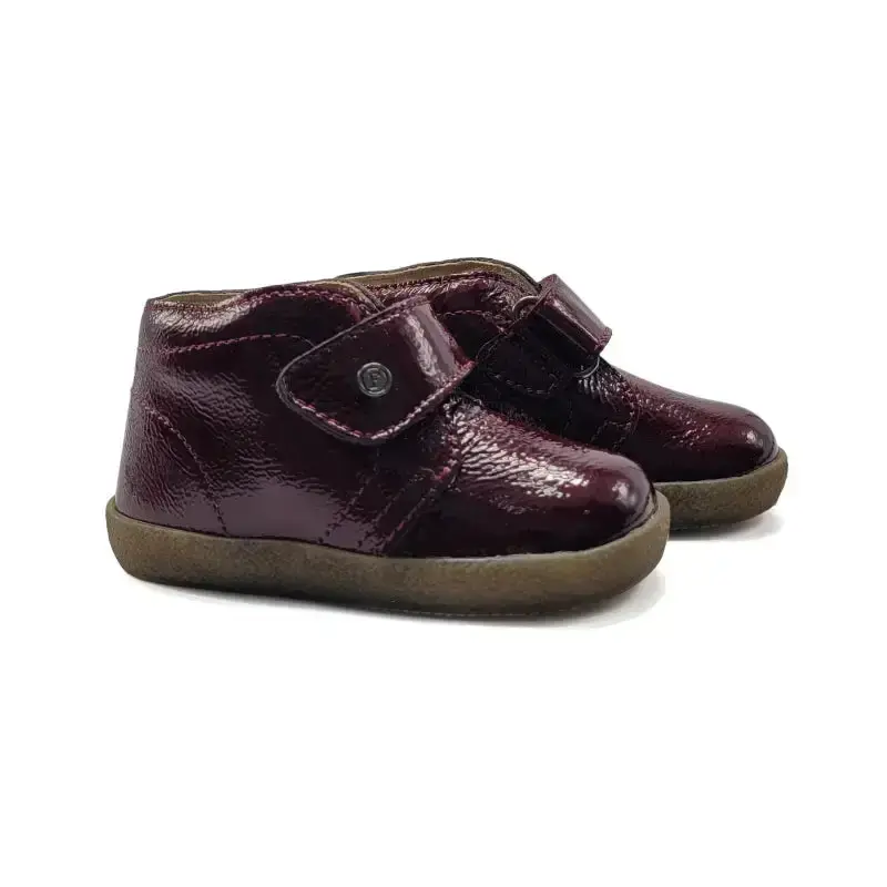 Falcotto Conte Burgundy Patent Velcro Sneaker