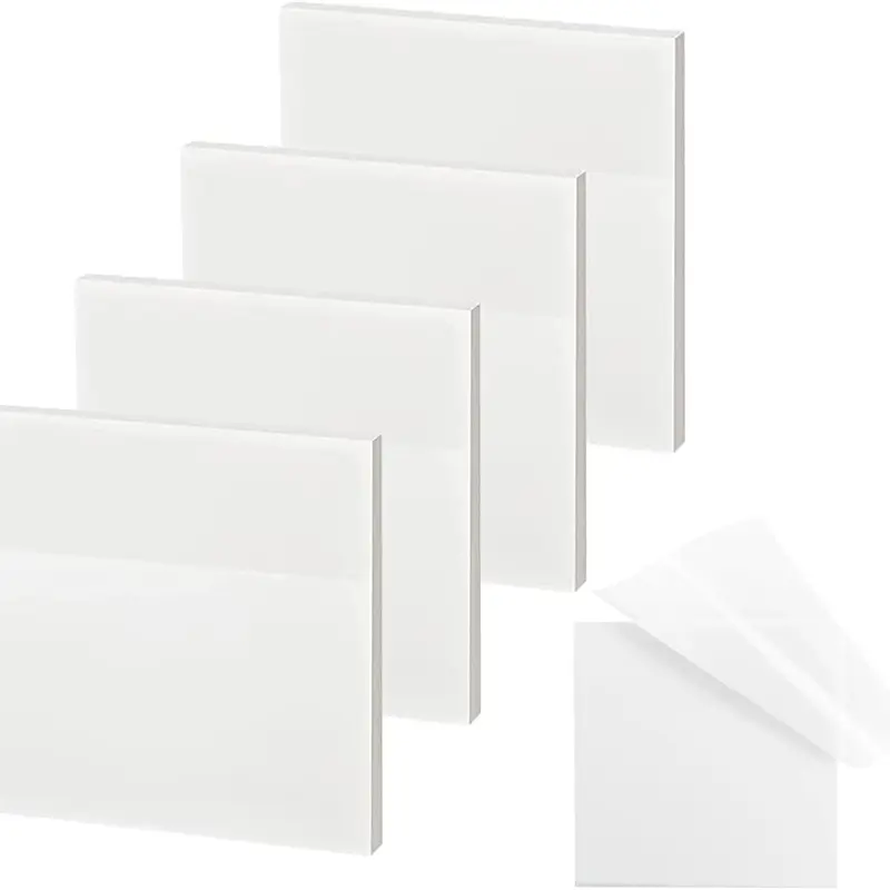 3x3 in Transparent Sticky Notes, Waterproof Self-Adhesive Pads with Easy-to-Remove Adhesive - No Glue Residue, Fits Smooth Surfaces, Office Stationery for Office Workers, Students, Teachers - Enhances Visibility of Contents Underneath (200 Sheets)