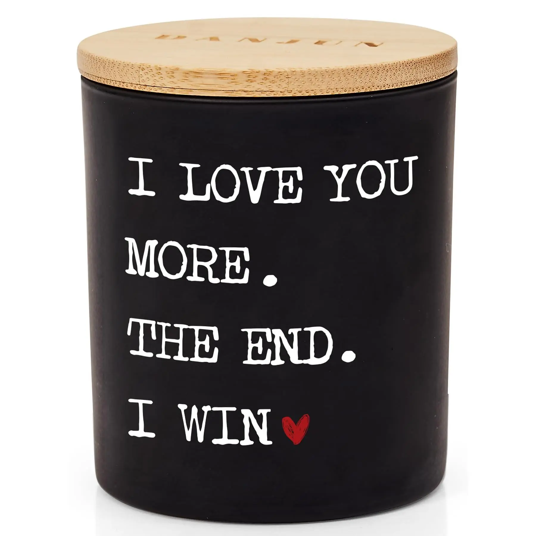 I Win - Vanilla Lavender Scented Candle - 10oz - Gift for Her - Birthday Gift or Gift for Anniversary - Wedding Gift - I Love You More Gift for Wife