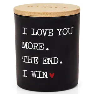 I Win - Vanilla Lavender Scented Candle - 10oz - Gift for Her - Birthday Gift or Gift for Anniversary - Wedding Gift - I Love You More Gift for Wife