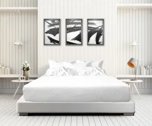 212 MAIN Unisex White Queen Top Bed Sheet Set, 100% Polyester Jacquard Crinkle Weave, 2-Pack Sheet Set, Sheet Sets