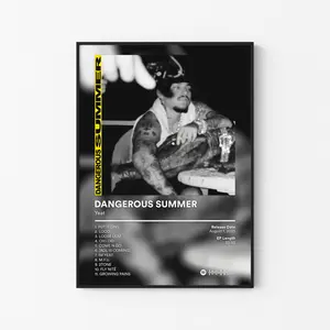 [ RAP ALBUM POSTER – UNFRAMED ] Yeat Album Poster, 2 Alive Up 2 Me Tracklist Art, Rage Rap Tonka Wall Art, Underground Decor