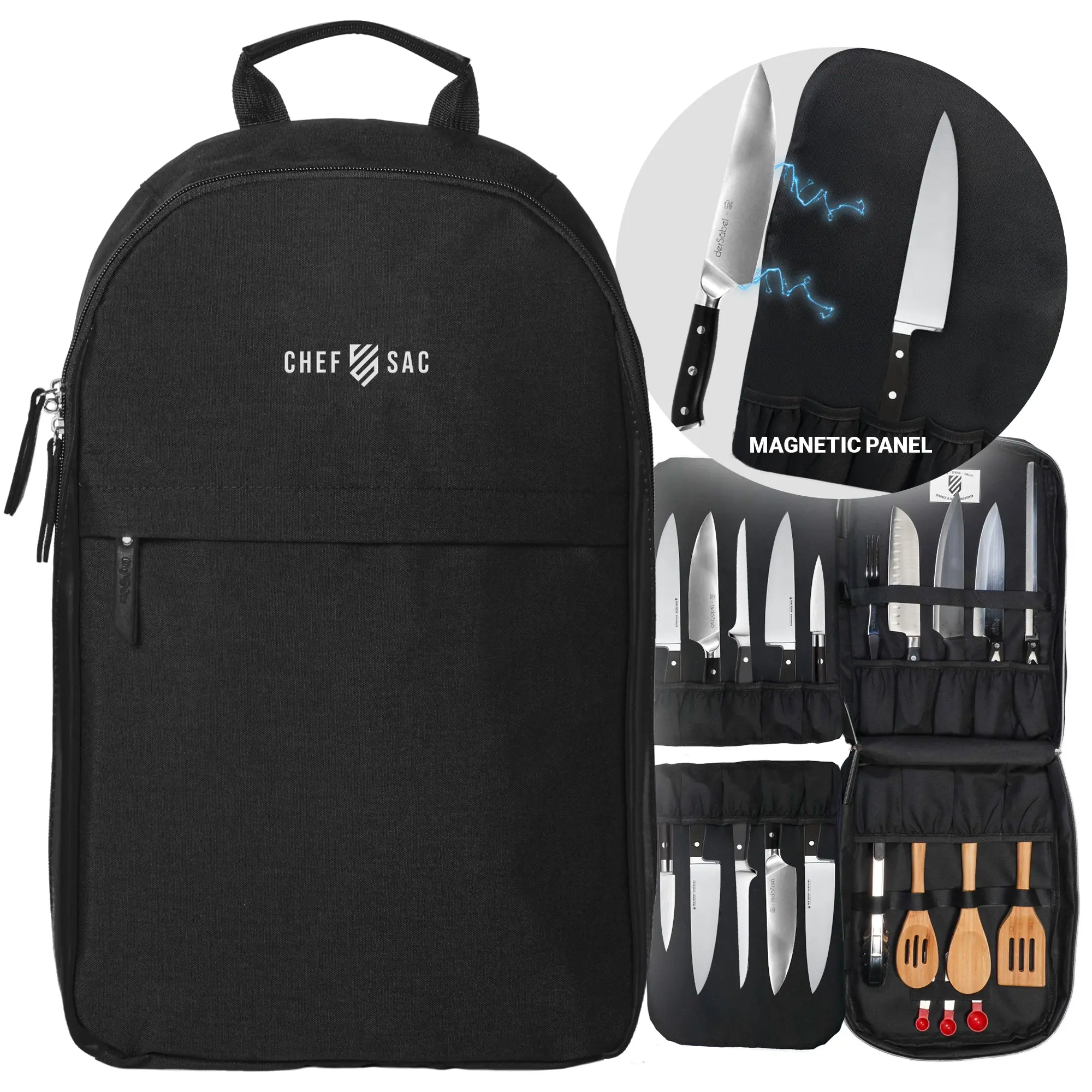 Magnetic Chef Knife Backpack
