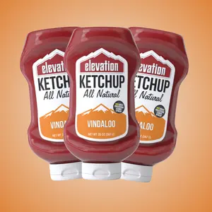 3 pack Elevation Vindaloo Ketchup, 20 oz Bottle