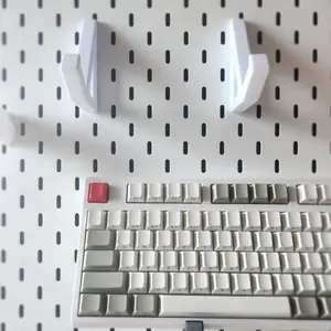 2 Pcs Pegboard Keyboard Stand (87-Key) - Multi-Functional Holder for Tablet, Laptop & Accessories, Storage and Display Rack, Table Organizers