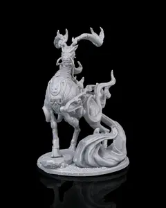 Kirin Harbinger Amaterasu Warriors 3D Detailed Print Resin Miniature, Handcrafted Paintable Collectible Home Decor Statue for RPG Tabletop DnD Gaming