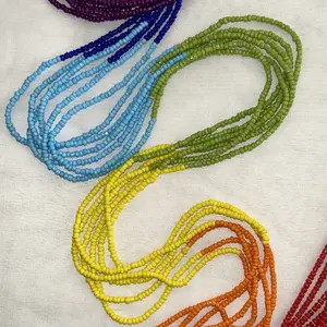 Rainbow Galaxy Waistbeads for Women - Handmade Beaded Body Jewelry African Waist Bead Jewelry