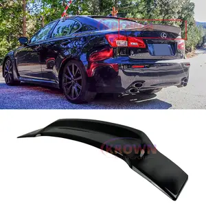 FOR 2006-2012 LEXUS IS250 IS350 GLOSS BLACK RS STYLE HIGHKICK TRUNK SPOILER DUCKBILL WING