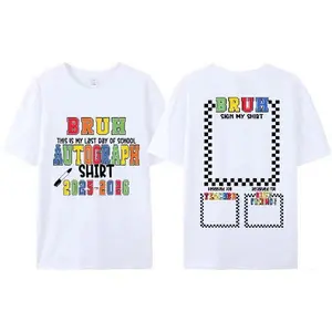 Perfect End-of-School Gift: BRUH Sign My Shirt Memory Tee