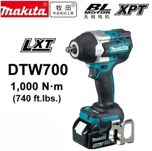 Makita DTW700 Impact Wrench, 1/2" Drive High Torque Electric Impact for Automotive Repair, Construction, Heavy-Duty Fastening, Tire Changing & Industrial Maintenance