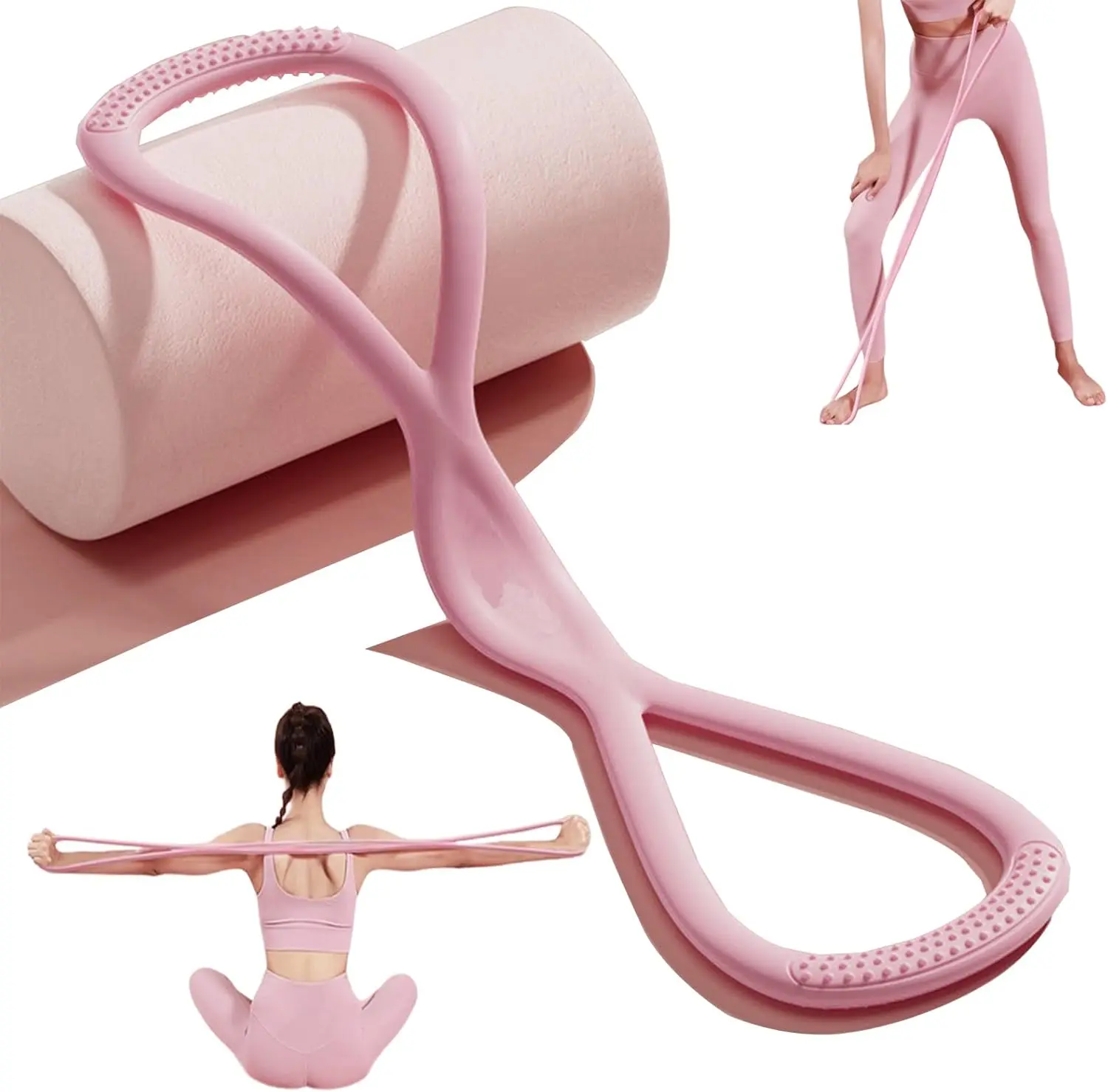 Women's TPE 8-Shaped Multi-Exercise Resistance Bands, At Home Gym
