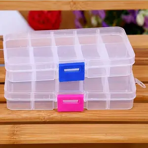 Jewelry Beaded Storage Storage Box Divided Compartments Jewelry Organizer Box DIY Beaded Box Clear Storage Box
