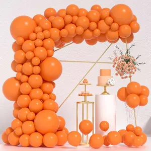 Orange Balloon Garland Arch Kit, 1 Set Mixed Size Balloon Set, Balloon Arch Kit for Baby Shower & Wedding & Birthday & Party Decoration