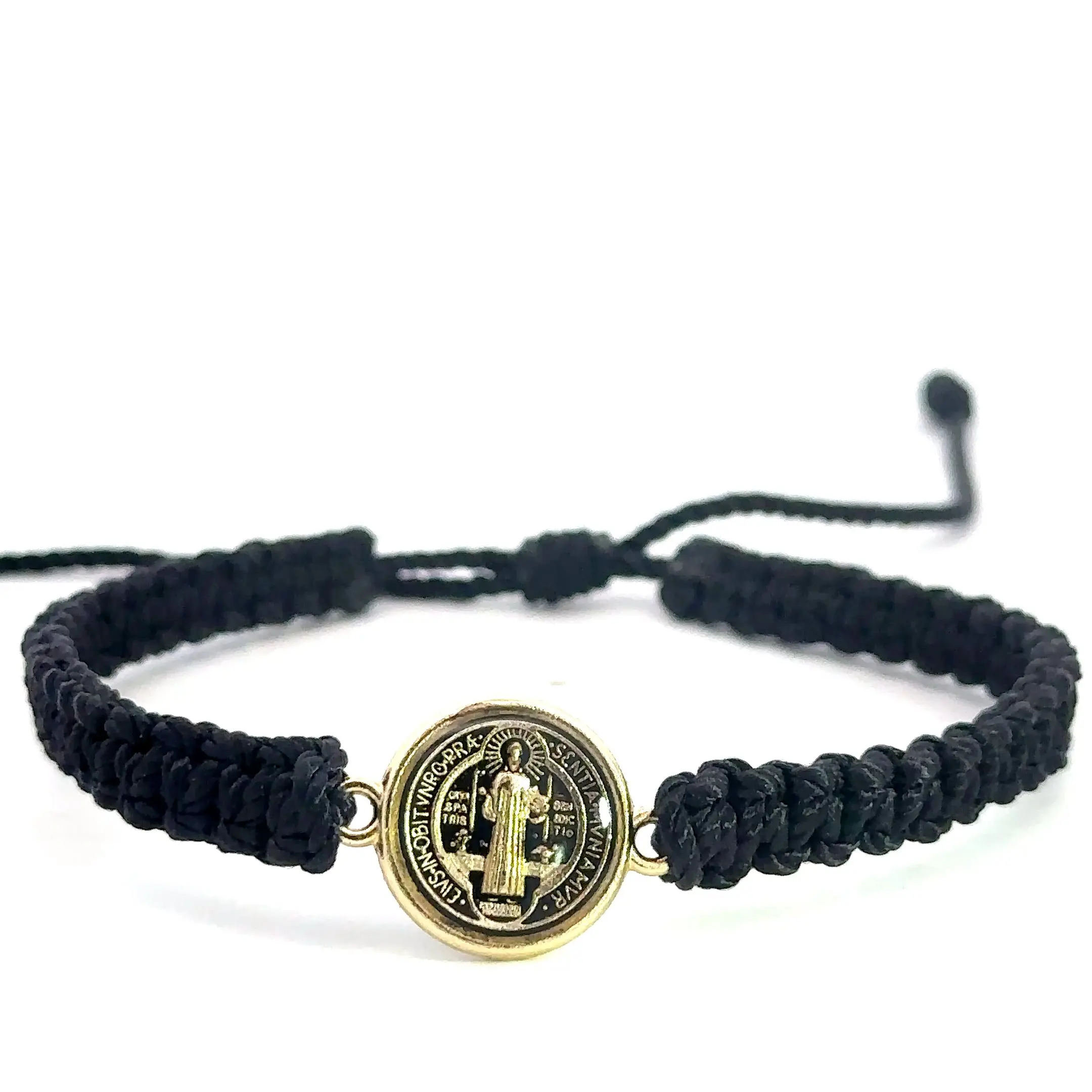 St Benedict Black Handmade Bracelet