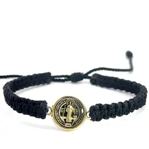St Benedict Black Handmade Bracelet