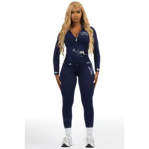 Kelci Navy Painted Active Set