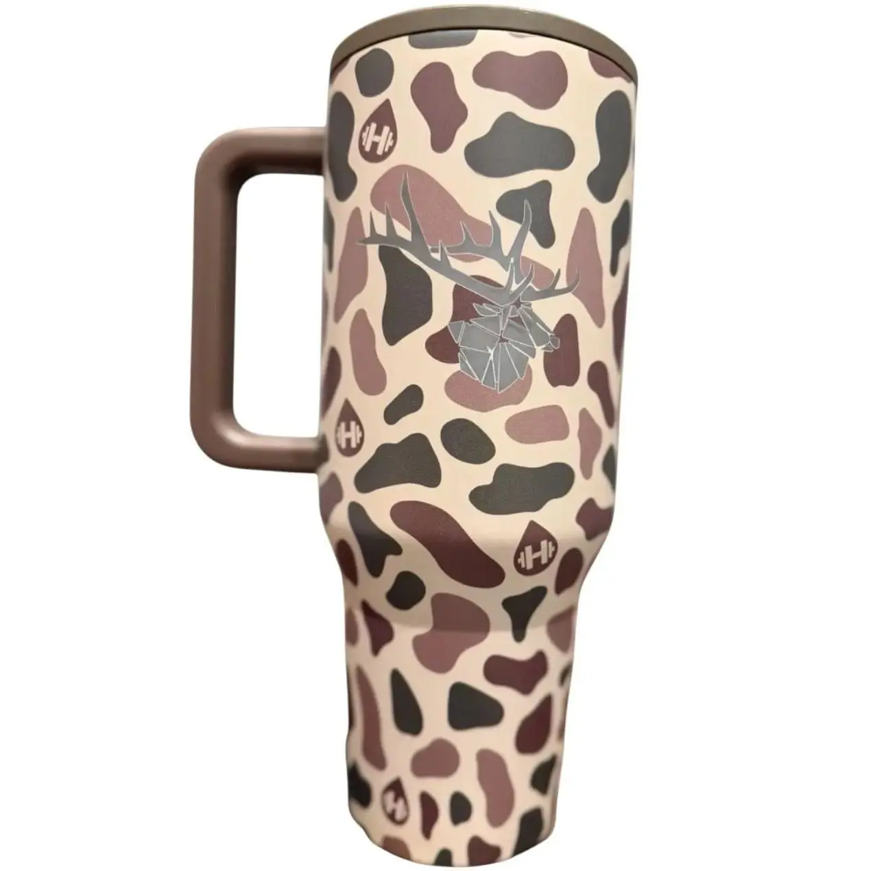 Deadshot Duck Camo 40oz Stainless Steel HydroJug Travel Mug - Leakproof, Triple-Wall Vacuum Insulated Flasks, Insulated Water Cup, Circular Flip Straw Lid for Adult Outdoor Adventures, Bottles