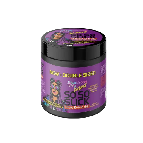 Da Brat So So Slick Haircare Gel - 16oz Unisex Double Sized Braiding Gel with High Performance Control, Long Lasting Smoothness, Grips Hair, Kaleidoscope Hair Products GWP