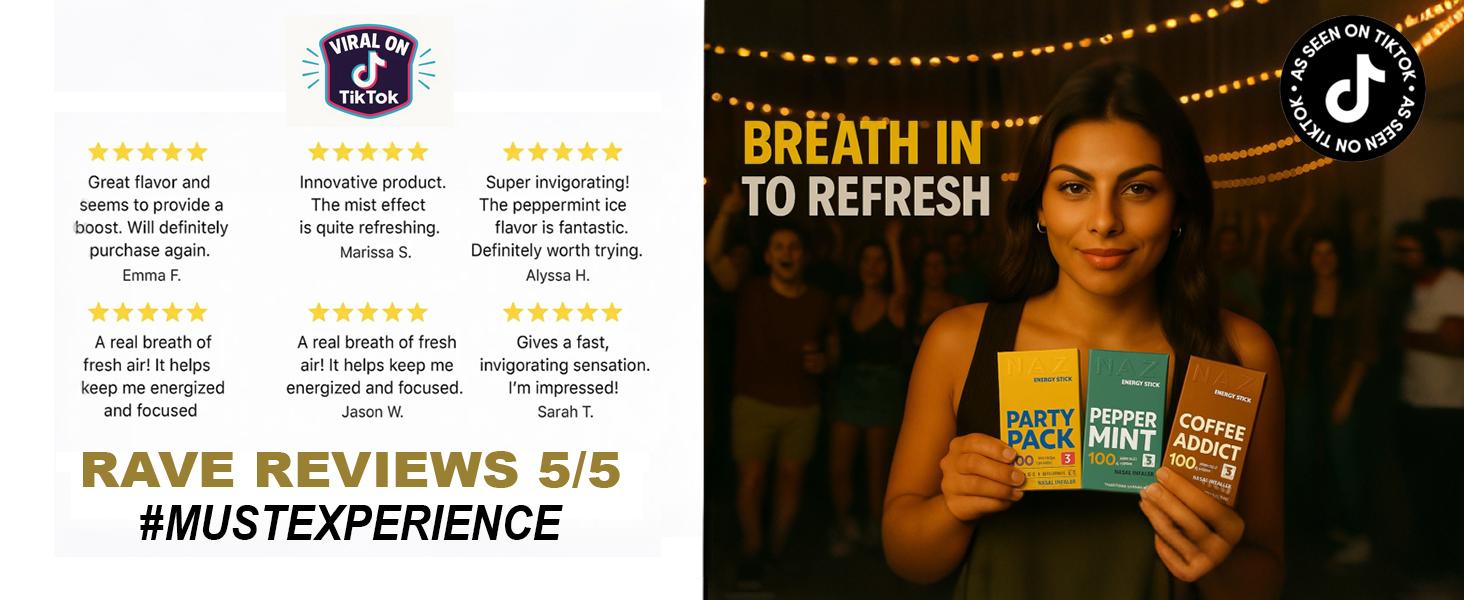 NAZ Electric Nasal Inhaler Stick - Portable Essential Oil Aromatherapy Vaporizer for Sinus Relief Congestion Energy Boost Non-Medicated Cool Refreshing 3-Pack Mixed Fruit Flavors Natural Menthol Peppermint Camphor NAZ Electric Nasal Inhaler Stick - Portable Essential Oil Aromatherapy Vaporizer for Sinus Relief Congestion Energy Boost Non-Medicated Cool Refreshing 3-Pack Mixed Fruit Flavors Natural Menthol Peppermint Camphor